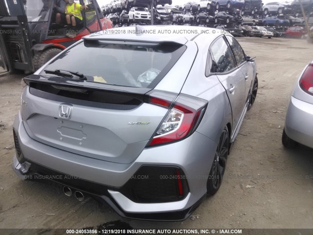 SHHFK7H47JU207068 - 2018 HONDA CIVIC SPORT SILVER photo 4