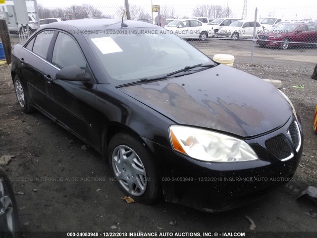 1G2ZF57B584156814 - 2008 PONTIAC G6 VALUE LEADER/BASE BLACK photo 1