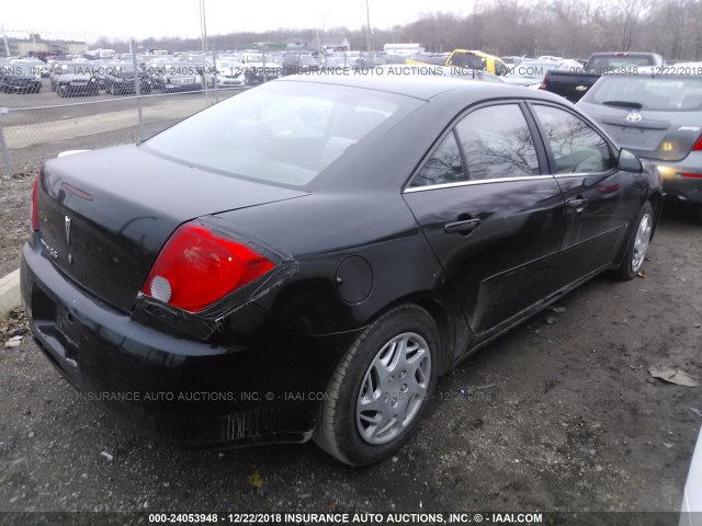 1G2ZF57B584156814 - 2008 PONTIAC G6 VALUE LEADER/BASE BLACK photo 4