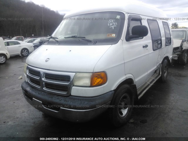 2B6HB11X32K145134 - 2002 DODGE RAM VAN B1500 WHITE photo 2