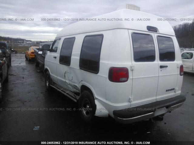 2B6HB11X32K145134 - 2002 DODGE RAM VAN B1500 WHITE photo 3