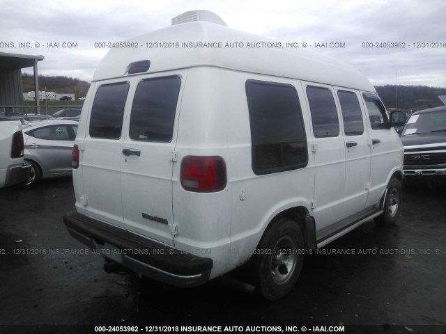 2B6HB11X32K145134 - 2002 DODGE RAM VAN B1500 WHITE photo 4