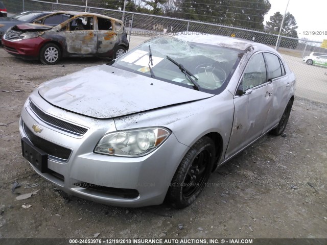 1G1ZA5E05AF290527 - 2010 CHEVROLET MALIBU LS SILVER photo 2