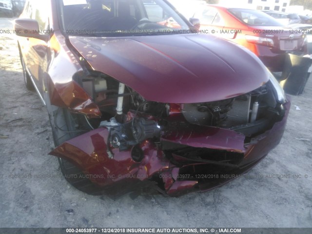 JN8AS5MT6DW516306 - 2013 NISSAN ROGUE S/SV RED photo 6