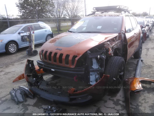1C4PJMBB6FW520694 - 2015 JEEP CHEROKEE TRAILHAWK 橙色 照片 2
