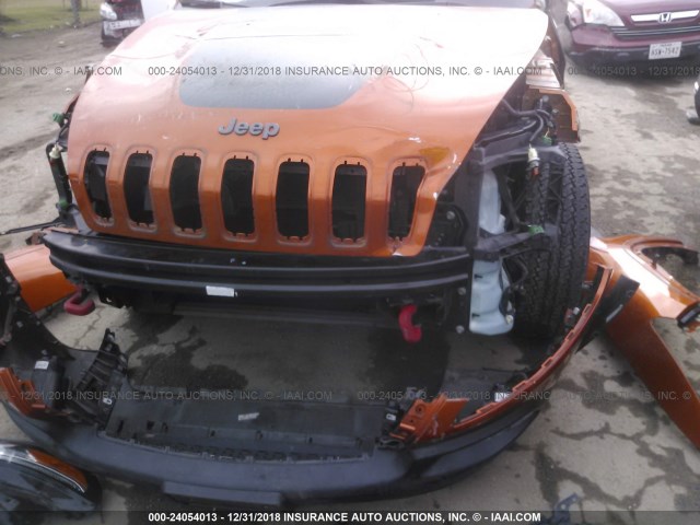 1C4PJMBB6FW520694 - 2015 JEEP CHEROKEE TRAILHAWK 橙色 照片 6
