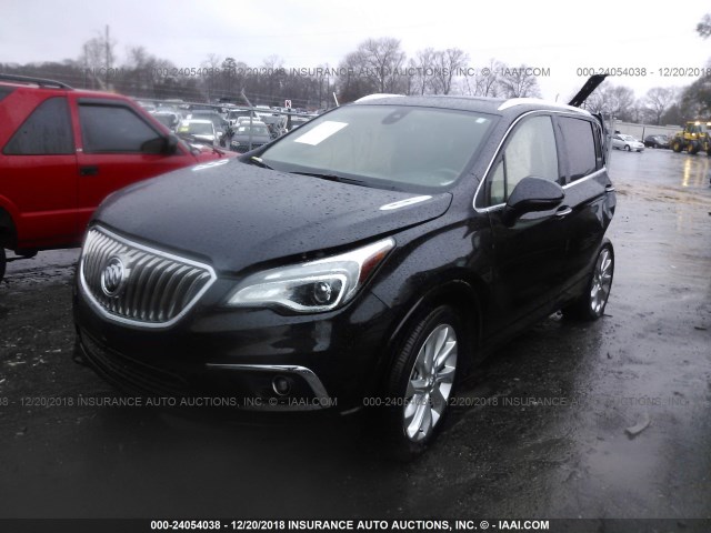 LRBFXESX8GD213633 - 2016 BUICK ENVISION PREMIUM BLACK photo 2