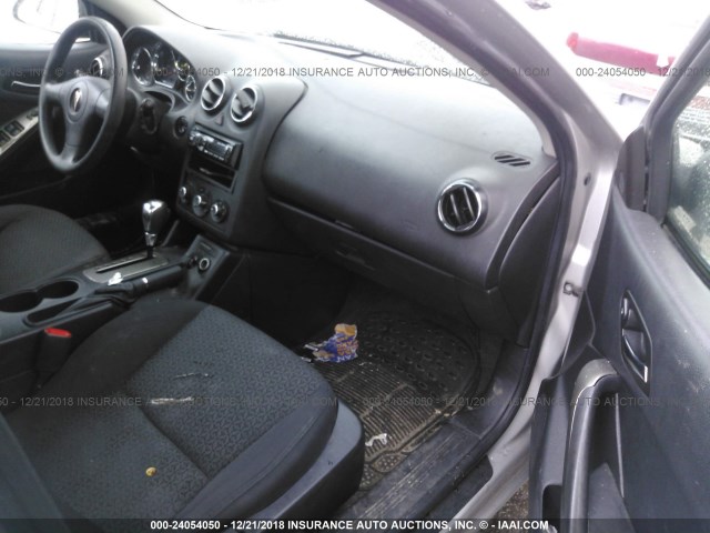 1G2ZF58BX74100736 - 2007 PONTIAC G6 VALUE LEADER/BASE SILVER photo 5