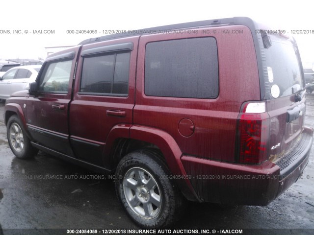 1J8HG48P17C672898 - 2007 JEEP COMMANDER Qırmızı foto 3