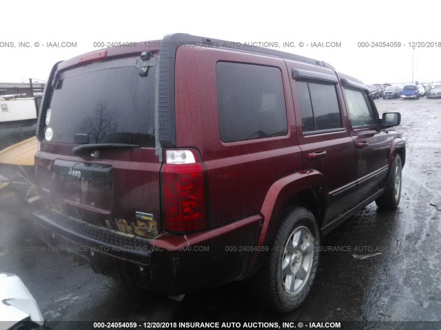 1J8HG48P17C672898 - 2007 JEEP COMMANDER Qırmızı foto 4