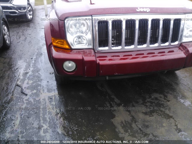1J8HG48P17C672898 - 2007 JEEP COMMANDER Qırmızı foto 6