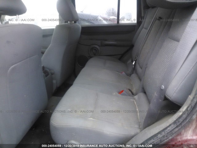 1J8HG48P17C672898 - 2007 JEEP COMMANDER Qırmızı foto 8
