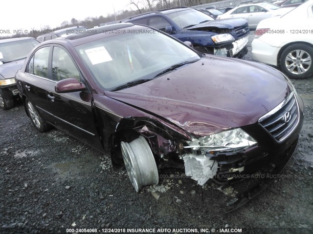 5NPEU46F79H497724 - 2009 HYUNDAI SONATA SE/LIMITED RED photo 1