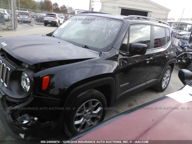 ZACCJABB3HPF97116 - 2017 JEEP RENEGADE LATITUDE BLACK photo 2