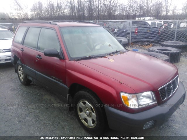 JF1SF63561G702548 - 2001 SUBARU FORESTER L RED photo 1