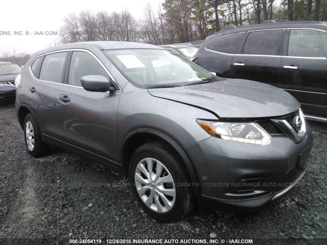 KNMAT2MV2GP623148 - 2016 NISSAN ROGUE S/SL/SV GRAY photo 1