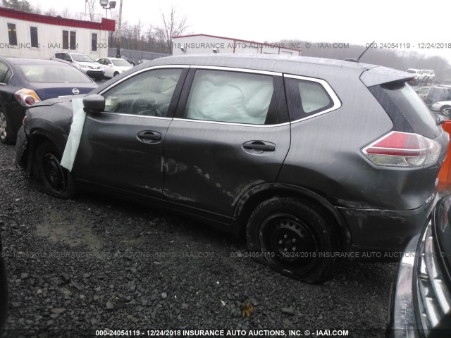 KNMAT2MV2GP623148 - 2016 NISSAN ROGUE S/SL/SV GRAY photo 3