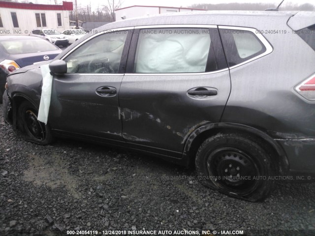 KNMAT2MV2GP623148 - 2016 NISSAN ROGUE S/SL/SV GRAY photo 6