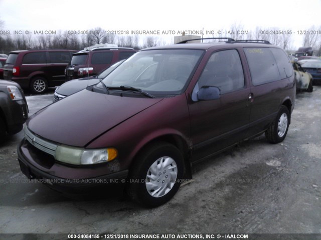 4M2DV11W3SDJ29223 - 1995 MERCURY VILLAGER MAROON photo 2