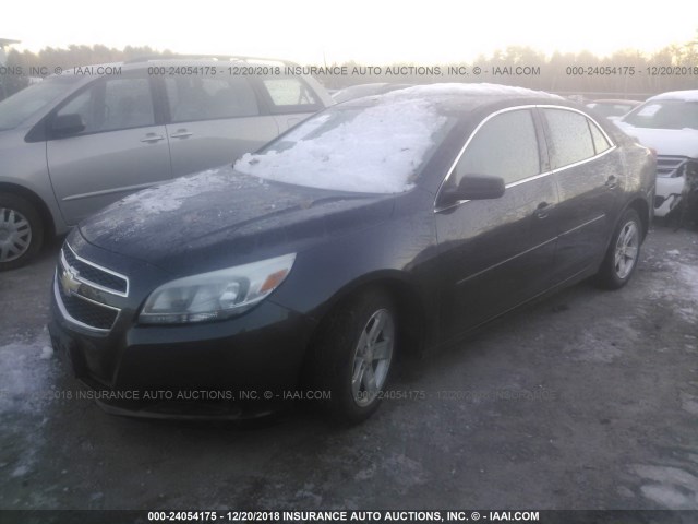 1G11B5SA7DF259243 - 2013 CHEVROLET MALIBU LS GRAY photo 2
