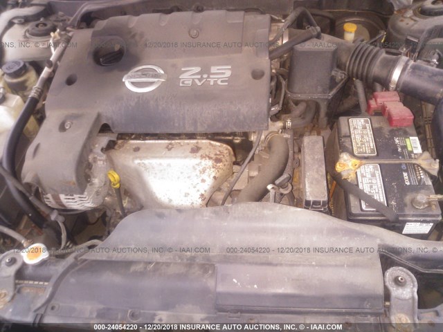 1N4AL11D76N374450 - 2006 NISSAN ALTIMA S/SL GREEN photo 10