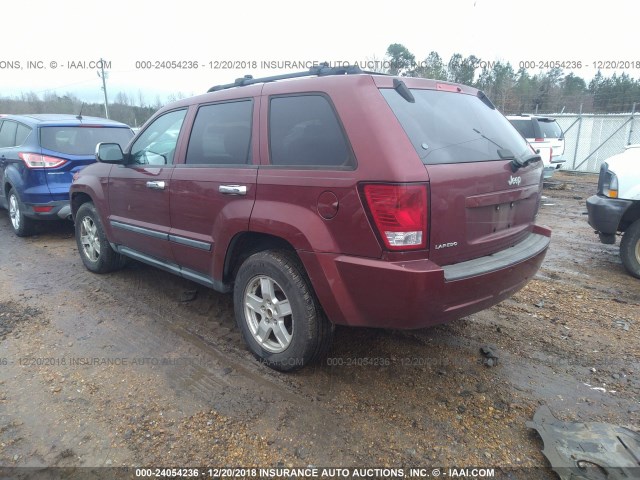 1J8HS48P07C500943 - 2007 JEEP GRAND CHEROKEE LAREDO/COLUMBIA/FREEDOM 红色 照片 3