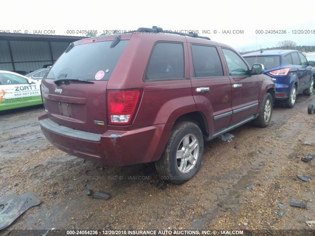 1J8HS48P07C500943 - 2007 JEEP GRAND CHEROKEE LAREDO/COLUMBIA/FREEDOM 红色 照片 4