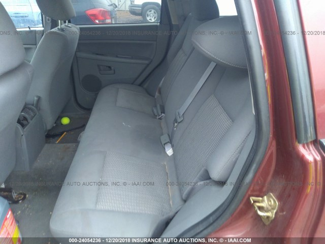 1J8HS48P07C500943 - 2007 JEEP GRAND CHEROKEE LAREDO/COLUMBIA/FREEDOM 红色 照片 8