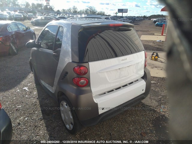 WMEEJ3BA6EK753247 - 2014 SMART FORTWO PURE/PASSION SILVER photo 3