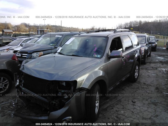 1FMCU9EG3BKA96558 - 2011 FORD ESCAPE LIMITED GRAY photo 2