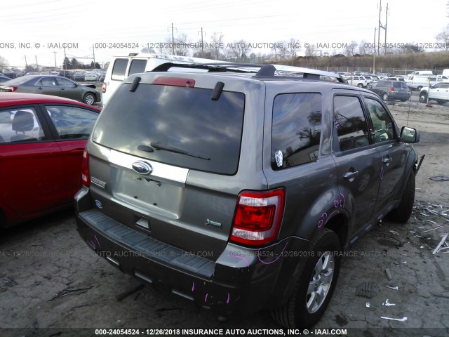 1FMCU9EG3BKA96558 - 2011 FORD ESCAPE LIMITED GRAY photo 4