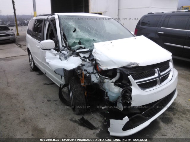 2C4RDGCG9ER120924 - 2014 DODGE GRAND CARAVAN SXT WHITE photo 1