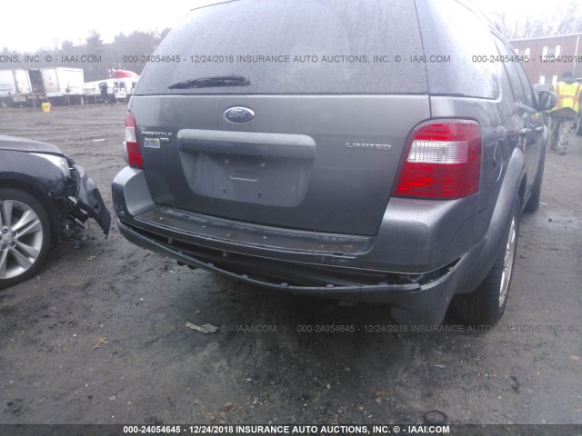 1FMDK06196GA03048 - 2006 FORD FREESTYLE LIMITED GRAY photo 6