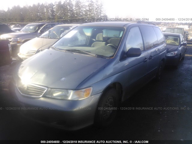 2HKRL185X1H511563 - 2001 HONDA ODYSSEY LX GRAY photo 2