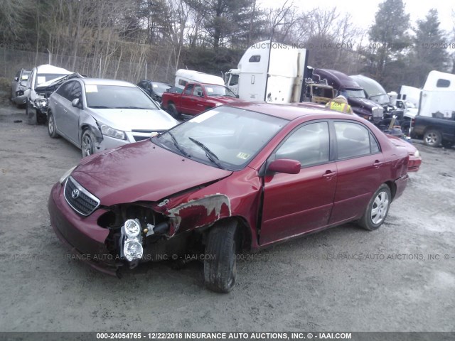 2T1BR32E77C729069 - 2007 TOYOTA COROLLA CE/LE/S RED photo 2