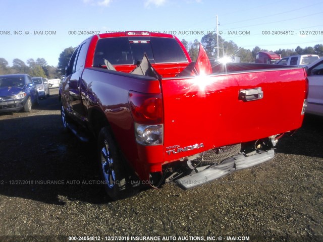 5TFRT541X7X008915 - 2007 TOYOTA TUNDRA DOUBLE CAB SR5 RED photo 3