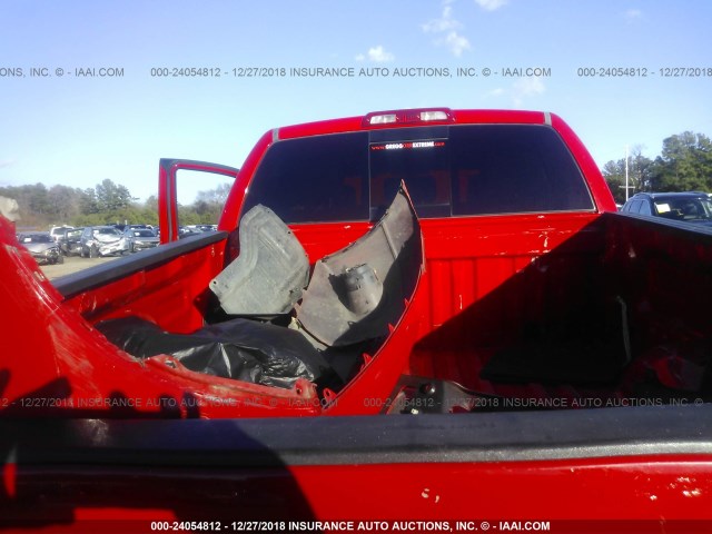 5TFRT541X7X008915 - 2007 TOYOTA TUNDRA DOUBLE CAB SR5 RED photo 8