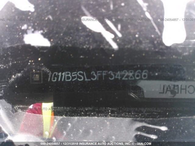 1G11B5SL3FF342866 - 2015 CHEVROLET MALIBU LS BLUE photo 9