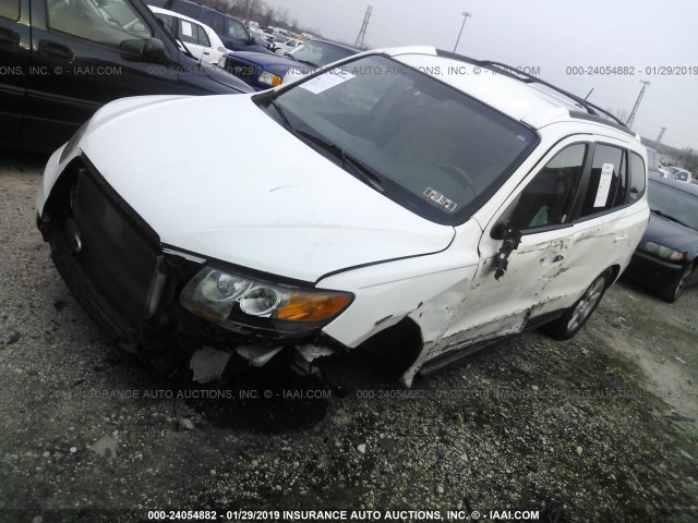 5NMSH13E37H098014 - 2007 HYUNDAI SANTA FE SE/LIMITED WHITE photo 2