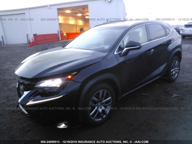 JTJBARBZ0F2027196 - 2015 LEXUS NX 200T BLACK photo 2