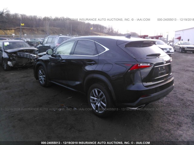 JTJBARBZ0F2027196 - 2015 LEXUS NX 200T BLACK photo 3