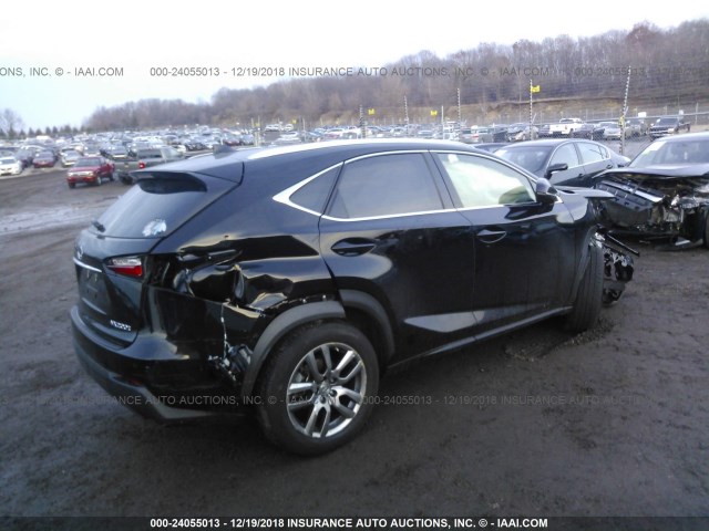 JTJBARBZ0F2027196 - 2015 LEXUS NX 200T BLACK photo 4