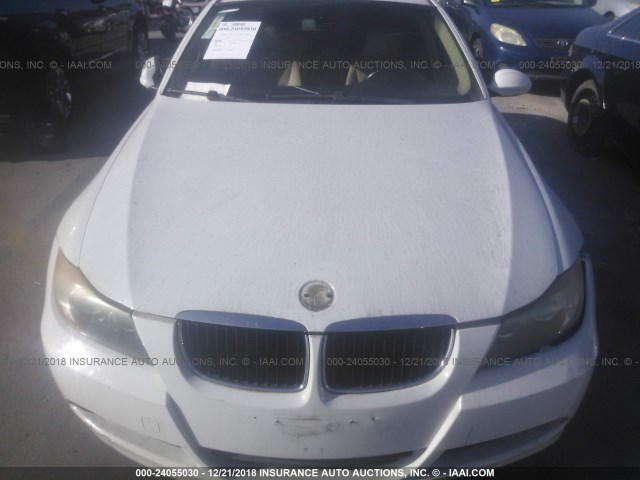 WBAVC53597FZ74467 - 2007 BMW 328 I SULEV WHITE photo 6