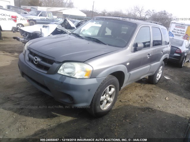 4F2YZ02Z36KM09692 - 2006 MAZDA TRIBUTE GRAY photo 2