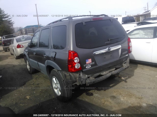 4F2YZ02Z36KM09692 - 2006 MAZDA TRIBUTE GRAY photo 3