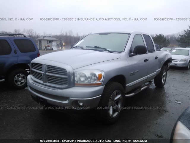 1D7HU18P76J224485 - 2006 DODGE RAM 1500 ST/SLT SILVER photo 2