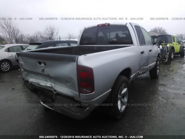 1D7HU18P76J224485 - 2006 DODGE RAM 1500 ST/SLT SILVER photo 4