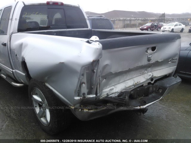 1D7HU18P76J224485 - 2006 DODGE RAM 1500 ST/SLT SILVER photo 6