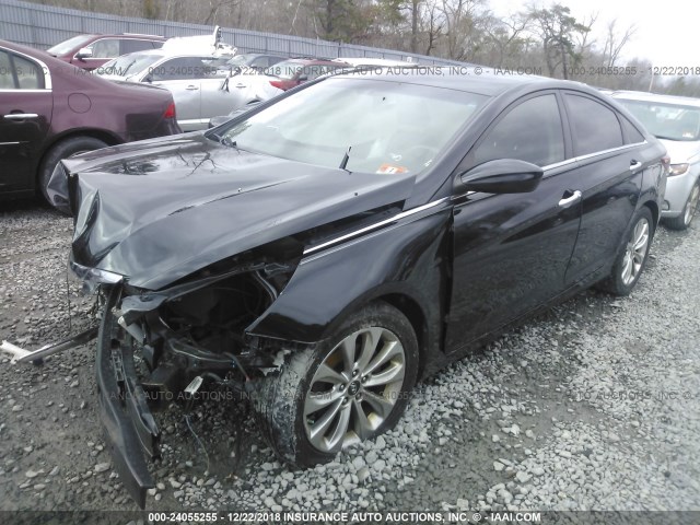 5NPEC4ACXDH759549 - 2013 HYUNDAI SONATA SE/LIMITED BLACK photo 2