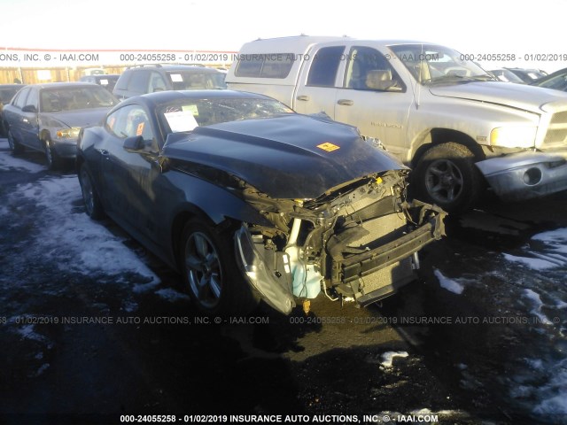 1FA6P8AM9F5391785 - 2015 FORD MUSTANG BLACK photo 1